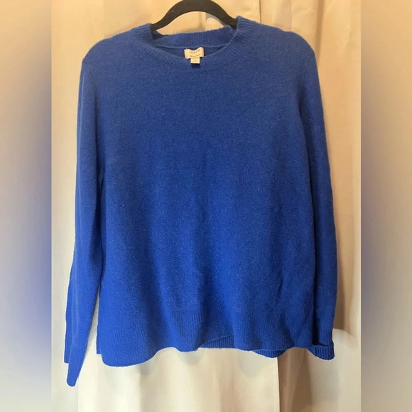 J Crew Blue Super Soft Sweater Size XL - Picture 1 of 6